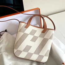 Heavy recommendation cabas27 twill canvas bucket bag hand-held shoulder bag large-capacity shopping bag tote bag