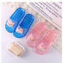 Childrens slippers male summer parent-child children cartoon baby cute girl indoor and outdoor non-slip crystal slippers women