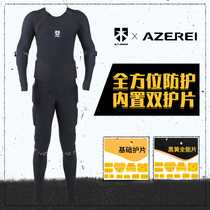 MT Armor protective gear Ski one-piece adult men and womens ski professional lightweight slim fall armor double gasket