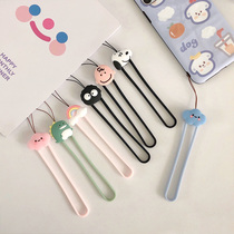 Cartoon small hand rope Silicone lanyard cute mobile phone jewelry pendant mobile phone chain fall-proof personality creative Japanese and Korean womens models