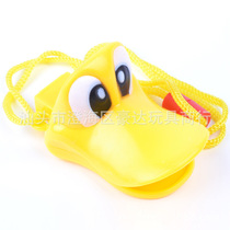 Medium big yellow duck with eye whistle duck head whistle duck whistle 3 inch 7CM manufacturer