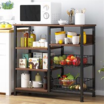 High-grade high-grade shelf display rack Multi-layer shelf storage rack Household storage Home kitchen floor stand partition