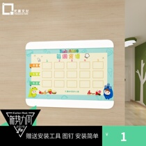 Kindergarten acrylic recipe wall sticker display board Huanchuang decoration layout Weekly recipe bulletin board publicity board