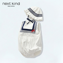 Next kind of freshman baby summer body clothes female baby pure cotton full moon 100th anniversary dress