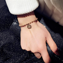 Titanium steel bracelet female does not fade Korean version of simple personality student Mori girlfriends bracelet Net Red cold wind hand accessories