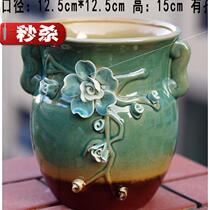 Suit group Breathable Flower Inserts Price Coarse Pottery Multi Meat 9 Vases Flower Pots Florator Handmade Basin Big Caliber Dry Flower Kilns