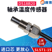 Sobo bearing temperature sensor ds18b20 probe pt1000 platinum resistance pt100 with extension cable transmitter