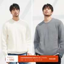 LEZORA thick solid 980g Winter style Easy Care Ultra Fine Merino Wool Round Collar Sailor Fur Coat Man