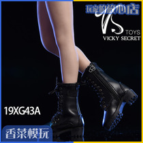 VSTOYS 1 6 zipper boots 19XG43 shoes suitable for female soldiers doll hollow boots LEATHER boots spot