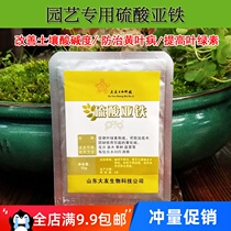 Ferrous sulfate regulates soil acid-basicity Acidic flower to prevent yellowing disease The compound fertilizer increases the green