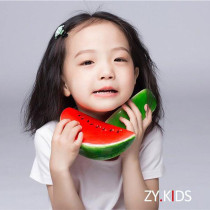 Studio childrens photography props simulation hand with watermelon fruit model 100 days to take picture props decoration