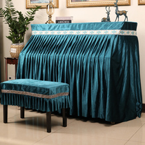 Thickened piano cover full European piano cover dust cover half cover modern simple velvet piano cover all-inclusive new Chinese style