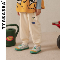 (HONEY series )TYAKASHAKIDS Taka Sha children with male and female baby sweatpants children's trousers