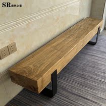 Nordic Solid Wood TV Cabinet Industrial Wind Retro Make Old Log Strip Benches Brief Home Personality Swapped Bench Bench Bench