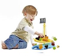 German Hape Sailing Balance Multiplayer Tabletop Games Puzzle Early Teaching Bamboo Model Parent-child Interactive Games