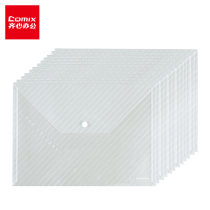 Comix 12 pack EA30 A4 button bag file bag briefcase transparent office stationery