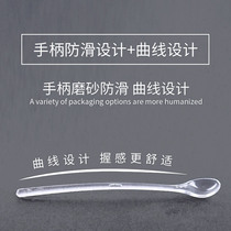 Disposable spoon seasoning coffee mixing spoon plastic spoon food grade PS Spoon 50 transparent measuring spoon spoon