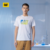 CAT Carter 2021 Summer new T-shirt Male gradient logo logo design round collar short sleeve round neck T-shirt special cabinet identical