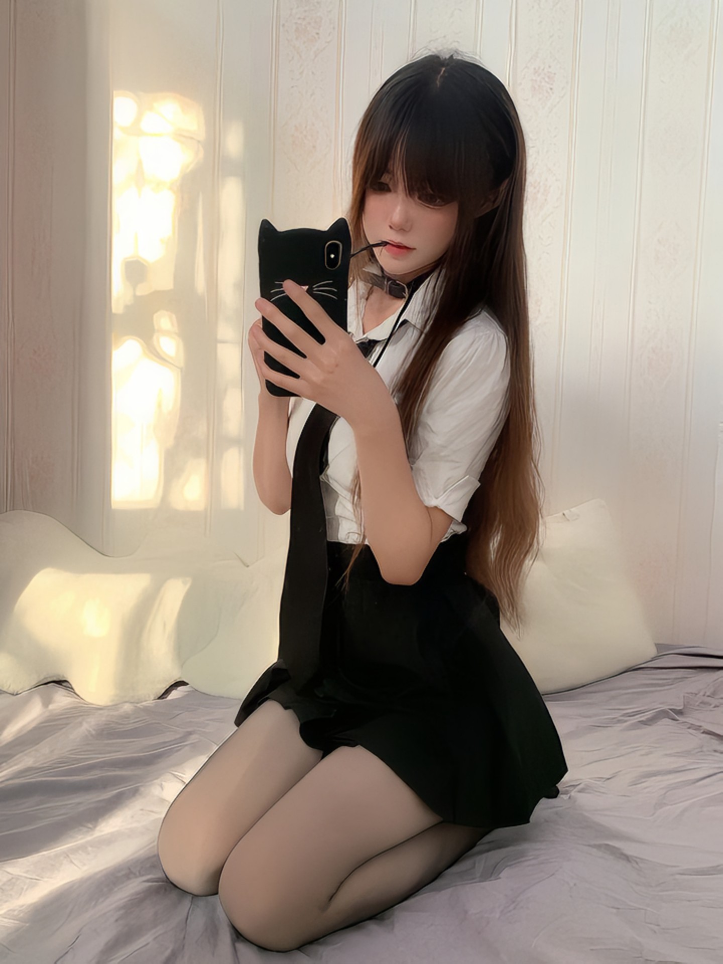 小野和子冬季黑丝光腿神器 加绒双层设计保暖不臃肿 替换装方便实用