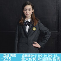 Eaton Gide school uniform childrens dark gray suit Autumn New Girls College standard small suit 16Z205
