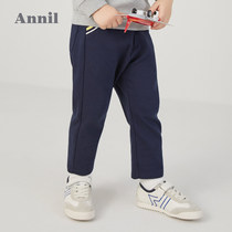 Annai children dress male children full waist knit single pants 2020 spring fit new 3 kid baby 5 casual long pants