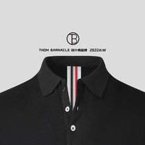 THOM BARNACLE OFFICIAL 2022 NEW MALE SUMMER FASHION CLASSIC 100 LAP PURE COTTON POLO SHIRT