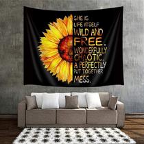 The Moon Tapestry Wall Hanging Galaxy Night Sky Psychedelic