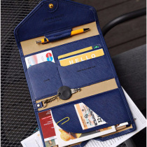 Travel multi-function passport bag Korean ins new ultra-thin three-fold document folder wallet ticket folder passport book