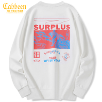 (Chinese painting koi) carbine mens 2022 autumn new youth retro national tide print round neck pullover sweater