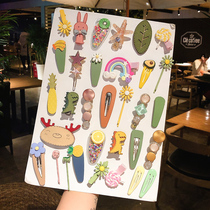 Hairclip female cute Net red hair card simple style temperament small clip Korean bangs headdress ins hair accessories top clip