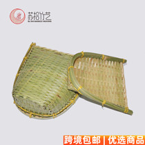 Storage box bamboo sieve hotel with vegetable basket rice sieve dustpan decorations shooting props bamboo dustpan bamboo