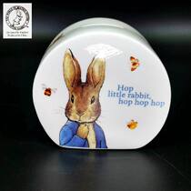 Foreign trade boutique Peter Rabbit piggy bank Semicircle painted rabbit theme decoration Warm birthday gift ceramic jar