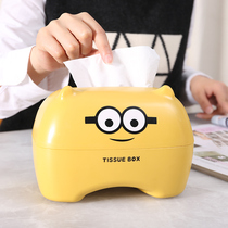 Cartoon Paper Towel Box Creative Home Living Room Tea Table Cramps Paper Box Cute Office Student Dorm Napkins Napkins Draw Box