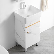 Balcony Laundry Pool Small Household Type Bath Room Cabinet Floor Wash Basin Combined 405060cm Laundry Cabinet With Rubbing Board