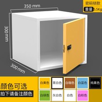 Single single door short cabinet small household code lock locker desktop storage cabinet iron sheet with lock small cabinet