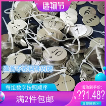  Number plate Number Stainless steel number plate Hollow spray paint card Water cup card Key card Mark card Round