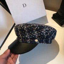 French style hat womens autumn and winter new tweed woven hat casual wild beret fashion cap