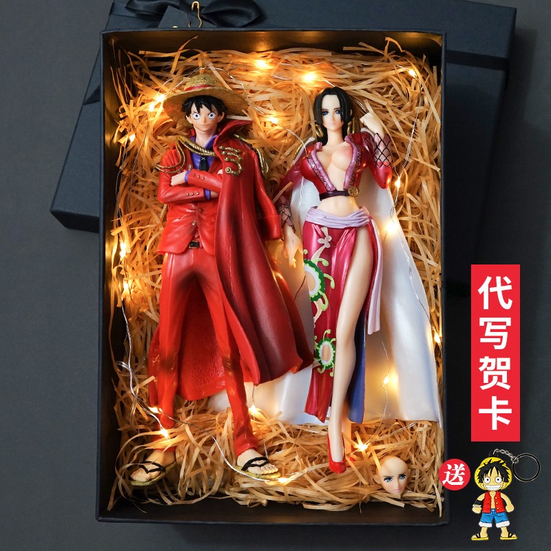 One piece Luffy Asyan female emperor Solon four-gear hand birthday gift full set of doll model surrounding ornaments