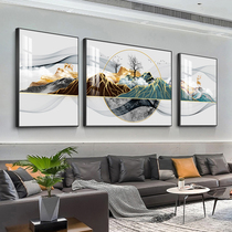 New Chinese style living room decorative painting modern simple sofa background wall bedroom atmospheric wall painting light luxury wall hanging painting