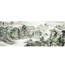 Li Hande The Mountain Color Chaoghui Sunny Dyeing Clothes The Artist Landscape National Painting Real Miraculously Living Room Office Decoration Collection