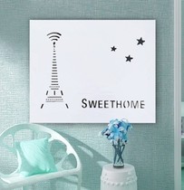 Refurbished Chinese broadband network box decoration on the scenic wall Wall Wall creative painting to cover the home