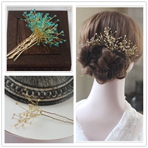 New product multi-color Joker Pearl Bride Headwear U-shaped clip wedding dress dress with hair embellishment accessories