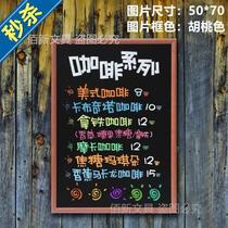 Small blackboard hanging creative shop wall decoration Wall hanging wall fluorescent board Restaurant f hanging board Korean style mobile writing