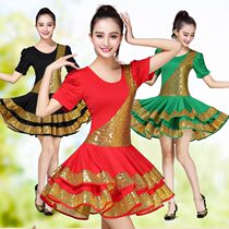 2019 spring and summer square dance dress with dress rehearsal for a dress with a large skirt hem and a dress