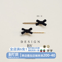 Small thing plot~Awesome velvet bow candy decoration word clip edge clip Hair accessories Headdress hairpin baby South Korea