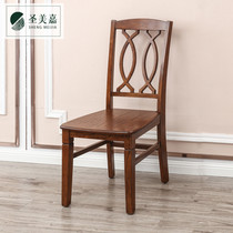 Ash wood solid wood dining table American solid wood dining table matching dining chair Shengmijia dining room furniture potterybarn