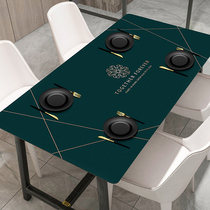 Tablecloth waterproof and oil-proof disposable modern light luxury household pvc table mat coffee table TV cabinet tablecloth anti-hot thick