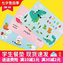 Baby disposable placemat Childrens table mat writing desk mat anti-dirty oil cartoon first grade student placemat