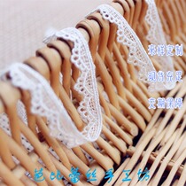 Hot selling tooth edge small crown grid DIY handmade accessories Lace edge 1141143 Milk silk water-soluble embroidery