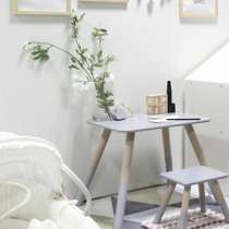 ins Explosive Custom Classic Kids Study Table Chair Cover Baby Painting Table Kindergarten Writing Table Solid Wood Dwarf Stool